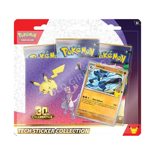 30th Celebration Tech Sticker  Lucario